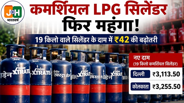 पेट्रोल-डीजल के बाद बढे कमर्शियल LPG सिलेंडर के दाम, जानिए कितनी पहुंच गई कीमत