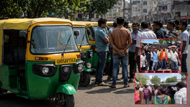 CNG महंगा पड़ते ही सूरत में ऑटो चालकों की हड़ताल, 5 रुपये किराया बढ़ाने की मांग तेज